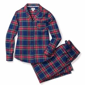 Petite Plume Women's Brushed Twill Pajama Set in Windsor Tartan